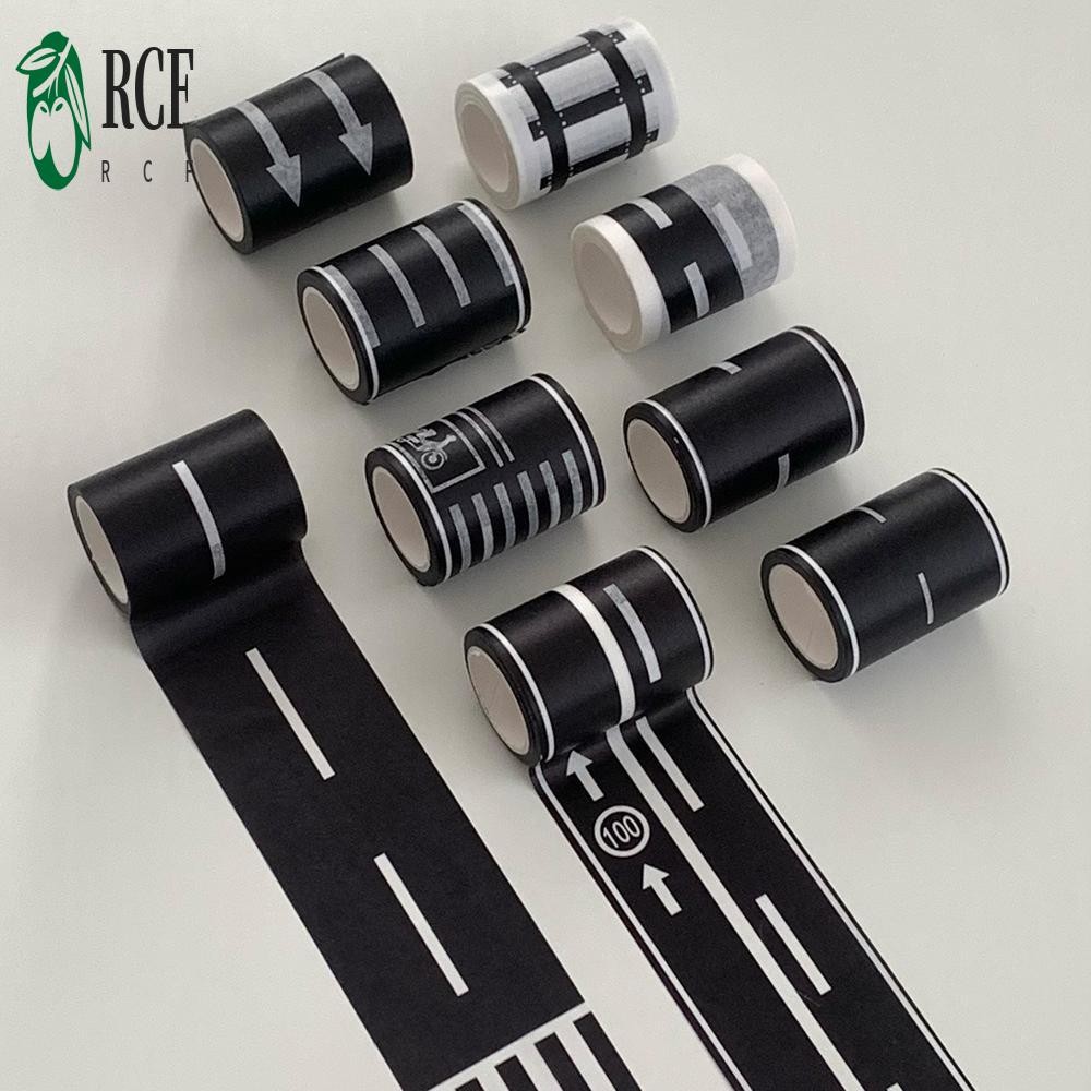 Nhãn dán giao thông đường cao tốc màu đen - Băng đường cho ô tô đồ chơi và trang trí tiệc trẻ em