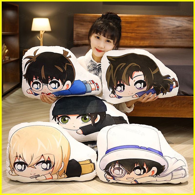 ST2 Thám Tử Lừng Danh Conan Gối Anime Móc Khóa Búp Bê Đệm Sang Trọng Đồ Chơi Rachel Moore Kaito Búp Bê Nhồi Bông Trang Trí Nhà Quà Tặng TS2
