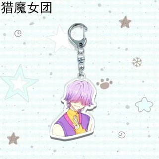 Hot Kpop Demon Hunters Huntrix Saja Boys Keychains for Accessories Jewelry Rumi Zoey Jinu Mira Sold My Soul Keyrings Fan