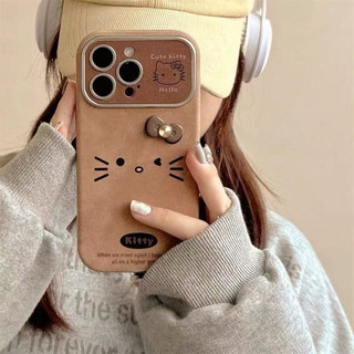 Mèo Bướm Nâu KT Cho iphone17 16promax 15promax 12 / 13 / 14 / 15 / 16 17pro iphone11promax Vỏ TPU iphone mới chống bụi