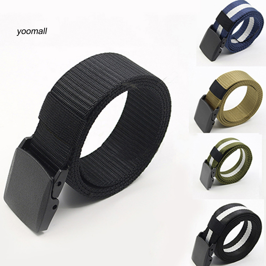 Dây thắt lưng nam thời trang thể thao, chất liệu nylon, thiết kế quân sự