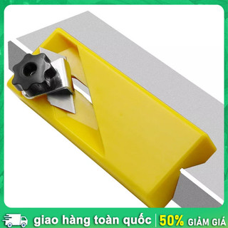 Dao gọt chỉ nẹp nhựa, vát mép gỗ 45°, sử dụng lưỡi dao rọc giấy