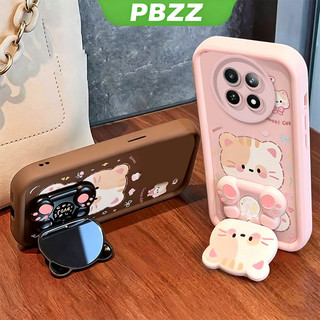 Ốp Lưng realme 12 Pro Plus 5G 12 Pro 5G 12 Plus 5G Vỏ Điện Thoại Vỏ Mềm Silicon Chống Sốc Thiết Kế Mới Thẩm Mỹ Có Giá Đỡ 360° Gương trang điểm mèo dễ thương cho bé gái JTXMMZJ