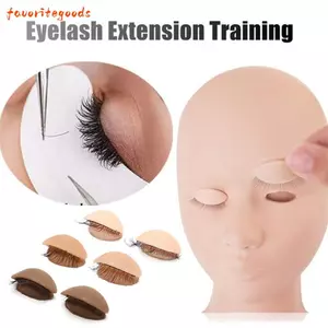 FAVORITEGOODS Lông Mi Nối Dài Mô Hình Đào Tạo Mắt Mặt Cho Người Mới Bắt Đầu Thời Trang Silicone Huấn Luyện Mi Thay Thế Ghép Lông Mi Dụng Cụ