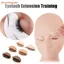 FAVORITEGOODS Lông Mi Nối Dài Mô Hình Đào Tạo Mắt Mặt Cho Người Mới Bắt Đầu Thời Trang Silicone Huấn Luyện Mi Thay Thế Ghép Lông Mi Dụng Cụ