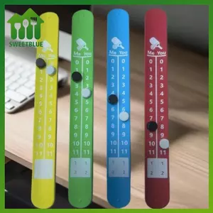 SWEET 4 chiếc Máy đóng cọc ghi bàn Dây đeo cổ tay Qui-Score Playba Thiết kế có thể điều chỉnh Grippatible với Pileball Bóng bàn n