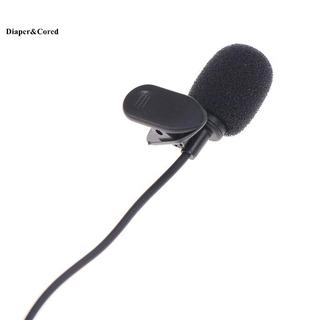 DIAPER & CORED 3.5mm Mini Studio Speech Micrô Clip cho PC Desktop Notebook 1.5M YTH