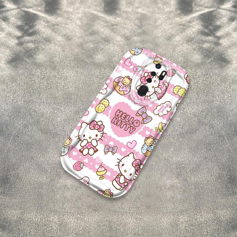Ốp Silicon Hoạt Hình Cho OPPO A9 2020 A5 2020 Vỏ Điện Thoại Mềm Cầm Tay 3D TPU Kitty Girl Sinh Viên Ốp Lưng Chống Sốc