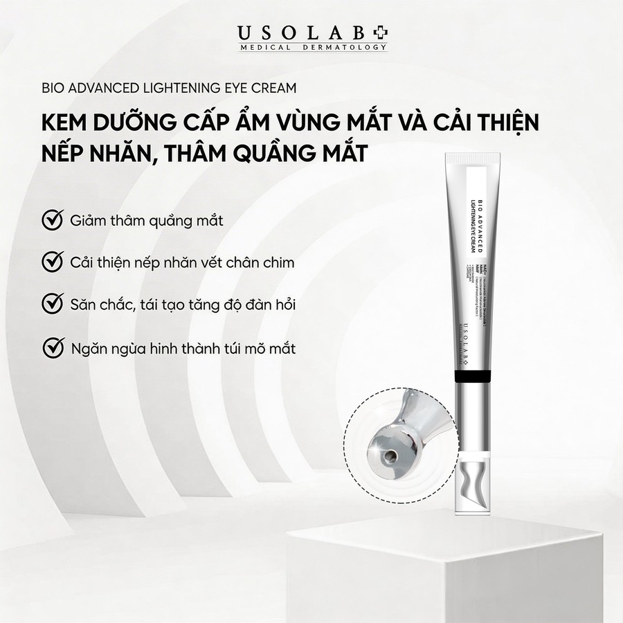 [HÀNG CÔNG TY] Kem Dưỡng Mắt Giảm Bọng Quầng Thâm BIO ADVANCED USOLAB 25ml Hàn Quốc