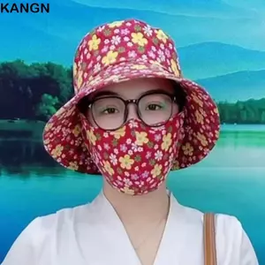 Mũ làm việc nông nghiệp KANGN, Khăn choàng bảo vệ cổ Mũ hái trà, Bán chạy Mũ đuôi ngựa rộng chống tia cực tím dành cho nữ Mũ thể thao ngoài trời