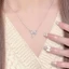 Mắt Mèo Nơ Tua Rua Vòng Cổ Nữ ins Phong Cách Niche Thiết Kế Cô Gái Trái Tim Xương Đòn Dây Chuyền 2026 Phong Cách Mới GT84