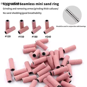 AA Nail Mini Sanding Ring Bands 3MM Điện Làm Móng Tay Mũi Khoan Móng Tay 120 / 150 / 180 / 240 Grit Gel Loại Bỏ Sơn Móng Tay Dụng Cụ Làm Móng Tay VN
