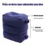 PNPIA- Gối tựa chân bơm hơi PVC Chuyến bay ngủ tựa chân Gối 3 lớp Chiều cao có thể điều chỉnh Xe buýt Du lịch Chân gối