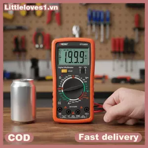 Littleloves1 DT9205A Đồng hồ vạn năng RMS kỹ thuật số 1999 Đếm Máy kiểm tra dòng điện DC có độ chính xác cao để sửa chữa điện tử DIY Kịch bản gia đình VN