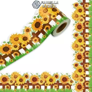 FANIELLAPOWELL Bảng phấn Bảng tin viền, Giấy viền DIY tự dính, Sáng tạo 7,5cm Giấy viền lớp học Trang trí thủ công