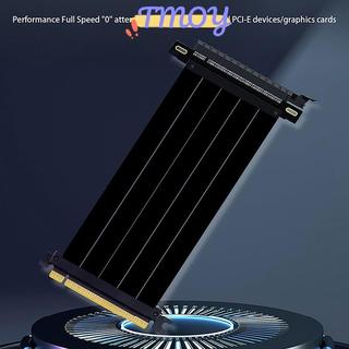 TMOY Full Speed PCIE 3.0 4.0 16x Riser Cable Card đồ họa Cáp mở rộng PCIE Express GPU Mở rộng thẻ Riser Shielded Extender TMOY