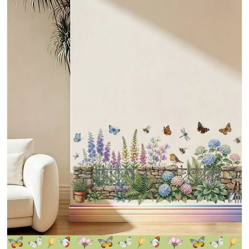 Bướm Trang Trí Giấy Dán Tường Tự Dính Chống Thấm Nước Chống Bẩn Làm Đẹp Mẫu Giáo Bố Trí Lớp Học Hành Lang Lớp Học Hộ Gia Đình Ong Chuồn Trang Trí Dán Tường