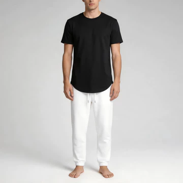 Áo nam mới Áo thun ngắn tay nam Oversize Áo nam màu trơn Hip Hop Áo thun thời trang Áo thun dài cho nam dạo phố Áo