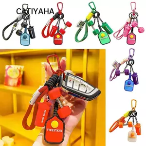 CATIYAHA Fitness Series Mặt dây chuyền, Phong cách mô phỏng có thể tháo rời Bộ mái chèo Pickleball Móc khóa, có khóa túi quyến rũ