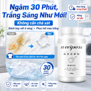🔥Bột tẩy trắng chống ố vàng áo trắng | Bột phục hồi trắng nguyên bản tẩy ố | Bột giặt làm trắng sáng tái tạo màu trắng