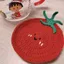Khuyến Nghị Cà Chua Vui Móc DIY Giải Nén Coaster Người Mới Bắt Đầu Móc Túi Cà Chua Móc Chất Liệu Túi Người Mới Bắt Đầu