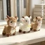 QEARY Tân Cương Búp Bê Cừu Cho Bé, Cừu Mặt Trần PP Cotton Cừu Nhỏ Móc Khóa, Văn Hóa Truyền Thống Kawaii Dễ Thương DIY Cừu Móc Khóa Xe Ô Tô Mặt Dây Chuyền