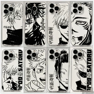 Anime Cool Gojo Satoru Jujutsu Kaisen Shell Cho Samsung Galaxy S25 FE S26 S25 Ultra S24 S23 Plus S26 + 5G Vỏ Điện Thoại Di Động Hoa Văn Silicon Mềm Trong Suốt