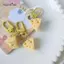 AqToCna Dễ Thương Phô Mai Móc Chìa Khóa Custard Phô Mai Blo Trang Sức Mặt Dây Chuyền Sinh Viên Cô Gái Trái Tim Ngọt Ngào Mô Phỏng Mặt Dây Chuyền AqToCna