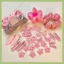 METUBE 80 Chiếc Kẹp Móng Vuốt Hoa, Bộ Phụ Kiện Tóc Macaron Ngọt Ngào, Dây Buộc Tóc Co Giãn Dễ Thương Sang Trọng Cho Nữ Bé Gái