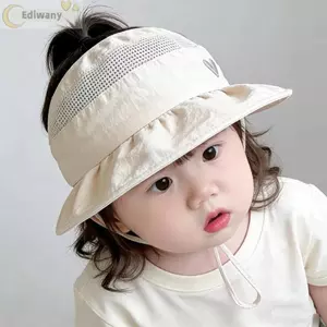 Mũ Chống Nắng EDIWANY, Vành Rộng Nhanh Khô Trẻ Em Mũ, Lưới Thoáng Khí Dễ Thương Mở Đầu Mũ Che Nắng Nhẹ Mùa Hè