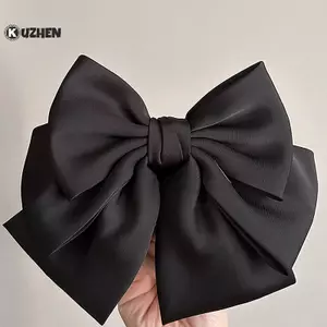 KUZHEN Thanh Lịch Nơ Ruy Băng Tóc Thời Trang Đơn Giản Satin Chắc Chắn Mùa Xuân Kẹp Tóc Retro Với Kẹp Bé Gái Phụ Kiện Tóc HOT