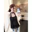 Bộ đồ thời trang Màu trơn Tính khí Áo len dài tay chống nắng Top Nữ Mùa hè Bên trong Chấm bi Bộ đồ hai mảnh