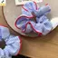 < YEI > 1 Dây Buộc Tóc Mới Viền Đỏ Xanh Sọc Dây Buộc Tóc Ngọt Tươi Co Giãn Tóc Bé Gái Nữ Phụ Kiện Tóc Mới