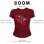 BOOM Áo Baby Tee Nữ Cotton Ôm Body-Áo Thun Ngắn Tay Y2K In Hình PhongCách Mùa Hè, Cổ Tròn Hàng Đầucách hàn quốc phong295