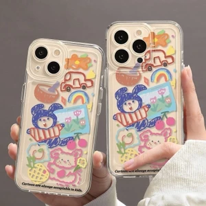 Tương thích với ốp lưng điện thoại iPhone17PROMAX IP16 IP15 IP14PLUS IP12 IP11 IPXSMAX ốp lưng mềm chống rơi NY020TKKQK
