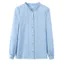 S-3XL Nữ Cotton Chắc Chắn Trắng Áo Sơ Mi Nữ Thời Trang Dài Tay Công Sở Nữ Làm Việc Rời Top Áo Sơ Mi