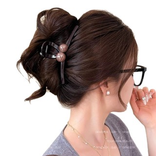 Cao Cấp Cảm Giác Lớn Tròn Hạt Kẹp Nữ 2026 Phong Cách Mới Đầu Lưng Tóc Cua Móng Vuốt Tóc