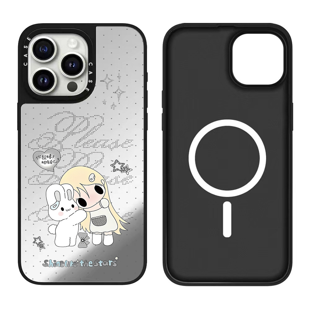 Ốp Điện Thoại Bé Gái Từ Tính Cho iPhone 17 Pro Max 16 ProMax 15 14Plus 13 12 11 CB5G