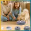 BVY Dog Liquid Li Bowl Chống Rung Ăn Chậm Bát Cho Chó Chống Trơn Trượt Chó Điều Trị Đồ Chơi Chó Con Li Đồ Chơi Ăn Chậm Đồ Dùng Cho Chó Con.