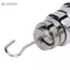 Belleshopp Bộ khối lượng khe cắm phòng thí nghiệm Belleshopp 200gx1 50gx2 20gx2 10gx1Total 350g Thép mạ Chrome Quả cân có rãnh chính xác cho nghiên cứu lớp học tại nhà