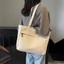 SQ11 Túi tote dung tích lớn Nhật Bản dành cho nữ lười biếng đa năng đi lại thông thường Túi đeo vai nách
