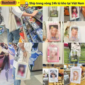 Vỏ bảo vệ hình ảnh BAMBOOB, Hộp đựng thẻ Photocard đầy màu sắc của thần tượng Hàn Quốc, Vỏ thẻ PVC A4 khổng lồ