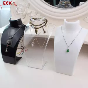ECK Mannequin Bust Trang Sức Hiển Thị Ra Nelace Hiển Thị Giá Đỡ Trang Sức Tổ Chức Cho Tai Bông Tai / Bông Tai Đứng Nelace Dây Xích HOT
