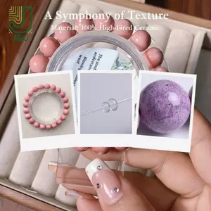 Vòng tay đính cườm gốm sứ Hàn Quốc thủ công dành cho nữ Cô gái Phụ kiện quà tặng trang sức dự tiệc ngọt ngào