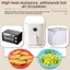 Giỏ Chiên Không Khí WANYEDI, Chảo Nướng Không Khí Có Thể Gập Lại Chịu Nhiệt, Khay Nấu Ăn Silicon Chống Dính Có Thể Tái Sử Dụng Nồi Chiên Không Khí Nấu Ăn