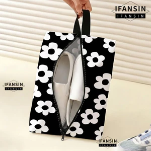 Túi đựng giày du lịch FANSIN, Túi đựng giày di động chống nước, Túi đựng giày di động có thể tái sử dụng có khóa kéo Túi đựng mỹ phẩm chống bụi cho nữ