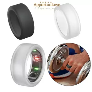 Tấm bảo vệ vòng thông minh IAPPORTUNIA, Vỏ nhẫn silicon chống sốc bền bỉ, Dễ dàng làm sạch Dụng cụ sắp xếp trang sức Vỏ silicon chống trầy xước cho Nhẫn Oura Gen 3 Nam Nữ