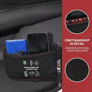 Túi lưu trữ ô tô Sử dụng cửa nội thất 1PC Bảng điều khiển trung tâm Ghế sắp xếp nhà thơ cho điện thoại thông minh và phụ kiện Dễ dàng cài đặt Đẹp