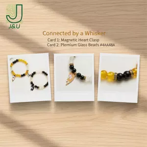 2 Chiếc Vòng Tay Mặt Dây Chuyền Mèo Từ Tính Phù Hợp Với Cặp Đôi Trang Sức Quà Tặng Handmade Có Thể Điều Chỉnh Cho Những Người Yêu Lễ Kỷ Niệm