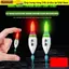 Phao câu cá điện tử BAMBOOB, Phao đèn Led trượt Drift, Đèn báo pin 311 Đèn xanh Bobbers Đuôi ngắn